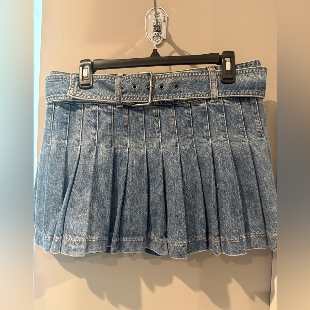 Alice & Olivia denim miniskirt